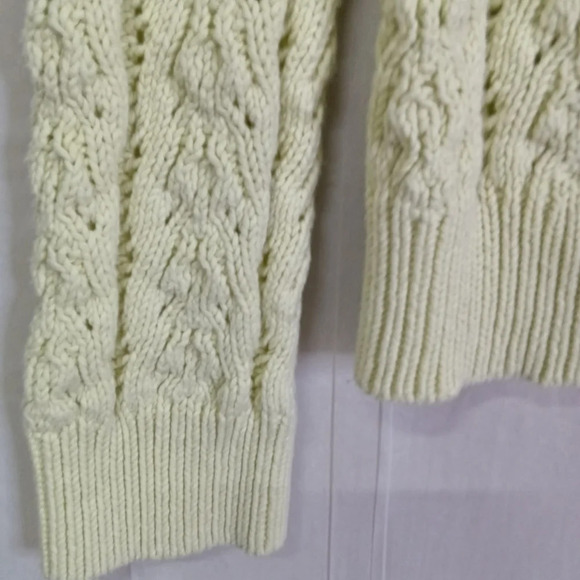 Nautica Jeans Company Cardigan Sweater Light Green Large VTG - Picture 3 of 8